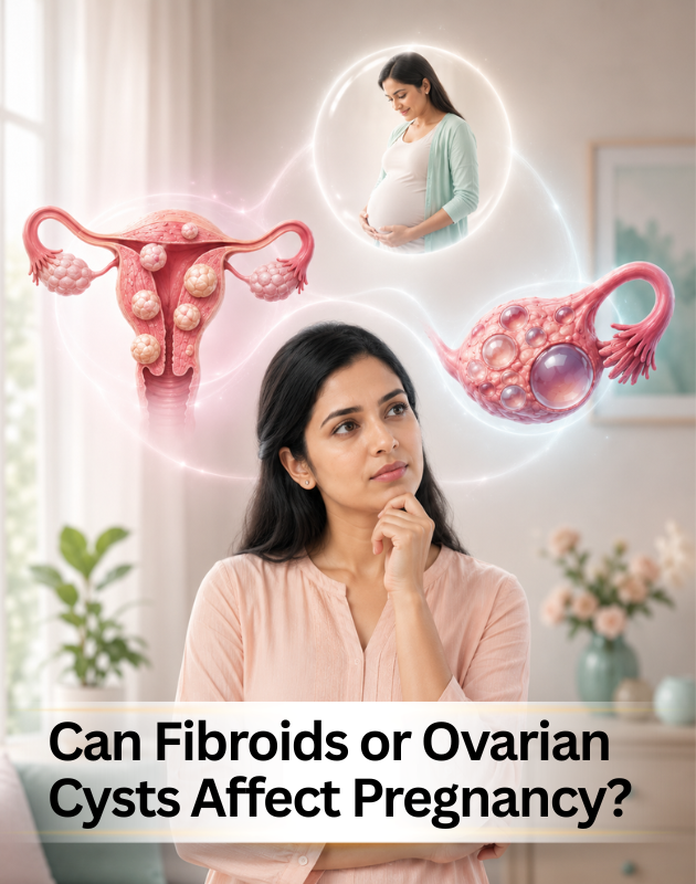 CAN FIBROIDS OR OVARIAN CYSTS AFFECT PREGNANCY?