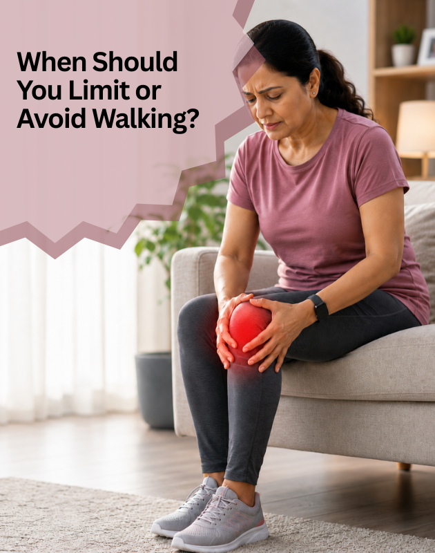 WHEN SHOULD YOU LIMIT OR AVOID WALKING?