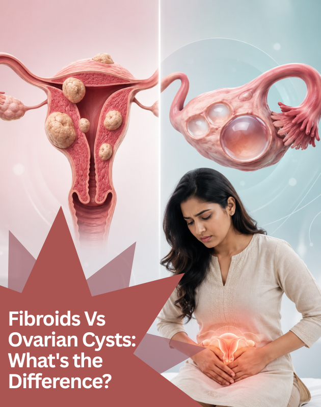 FIBROIDS VS OVARIAN CYSTS: WHAT'S THE DIFFERENCE?